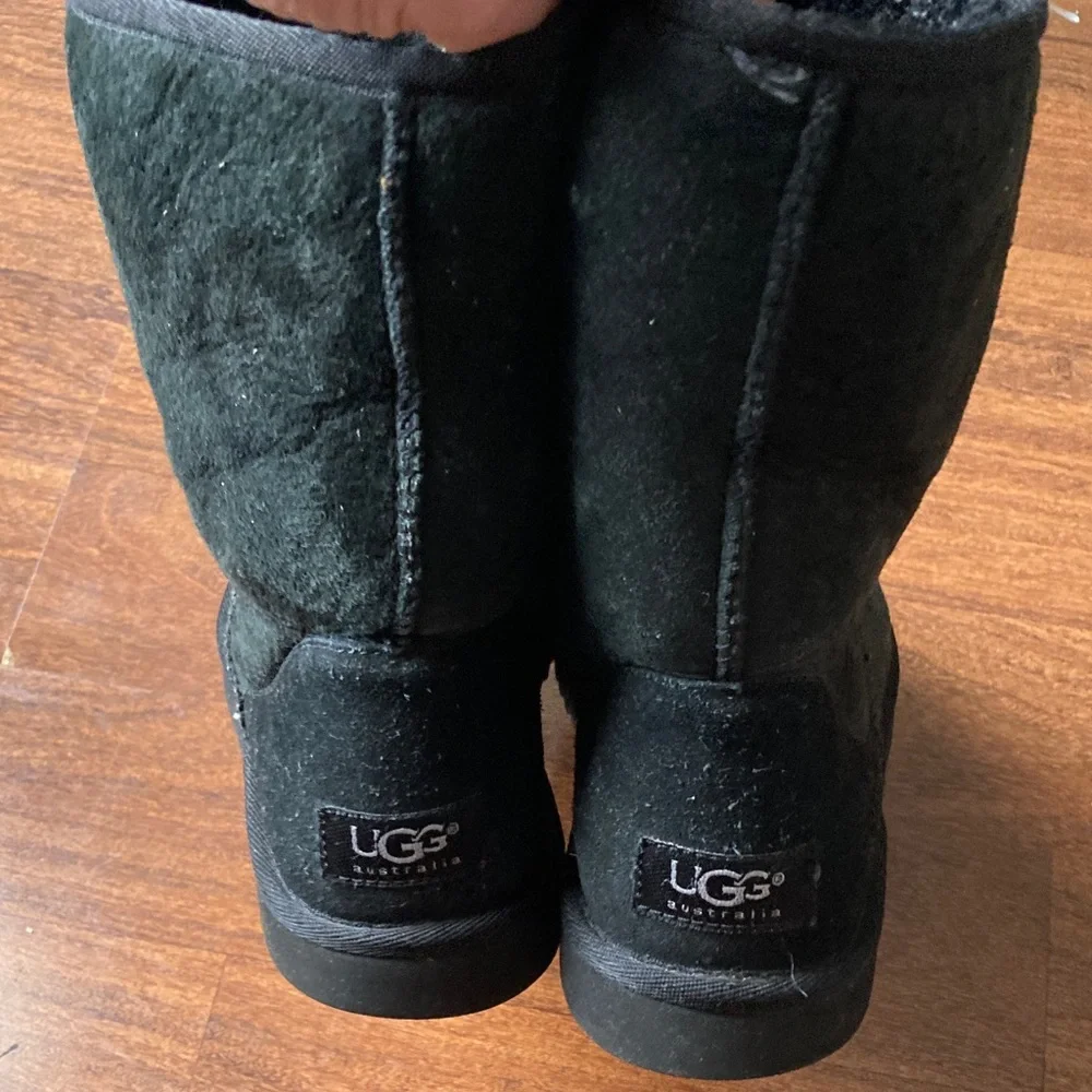 UGG Black Suede Boots Sz 7